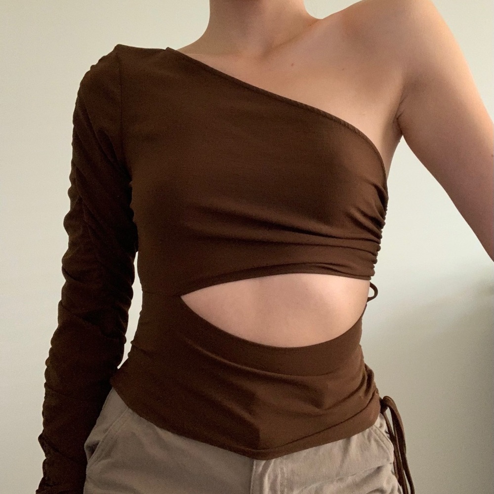 Gorgeous brown Zara top